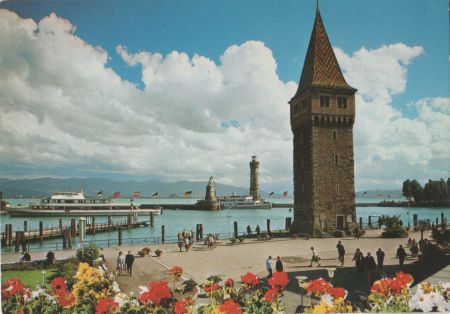 Lindau - Hafeneinfahrt mit Mangturm - ca. 1975 Lindau - Hafeneinfahrt mit Mangturm - ca. 1975