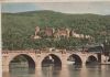 Heidelberg - Neckarbrücke und Schloss - 1954