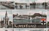Konstanz - Seehotel, Hafeneinfahrt, Insel-Hotel und Basilika, Rheinbrücke, Basilika, Hafenpartie