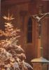 Weihnachtsstimmung an der Kirche - ca. 1970