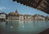 Schweiz - Luzern - Reuss und Rathausquai - ca. 1985